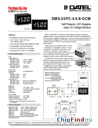 Datasheet DMS-20PC-6-DCM manufacturer Datel