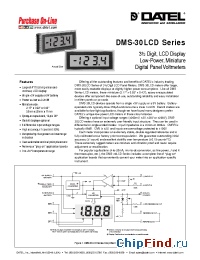 Datasheet DMS-30LCD manufacturer Datel