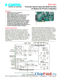 Datasheet PCI-441 manufacturer Datel