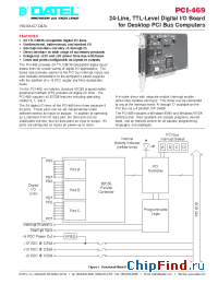 Datasheet PCI-469WIN manufacturer Datel
