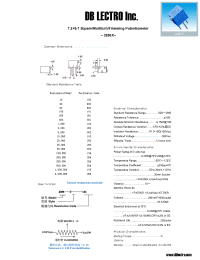 Datasheet 3266X503 manufacturer DB Lectro