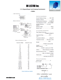 Datasheet 3362M104 manufacturer DB Lectro