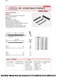 Datasheet A05A10BCC1 manufacturer DB Lectro