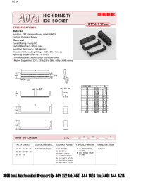 Datasheet A07A26BSB1 manufacturer DB Lectro