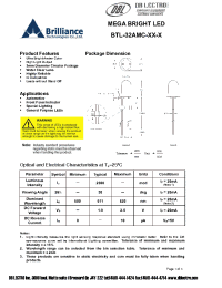 Datasheet BTL-32AMC-XX-P manufacturer DB Lectro