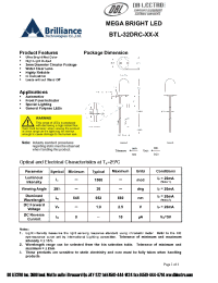 Datasheet BTL-32DRC-XX-O manufacturer DB Lectro
