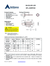 Datasheet BTL-32NRYGC manufacturer DB Lectro