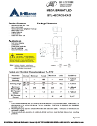 Datasheet BTL-46DRCS-R3-G manufacturer DB Lectro