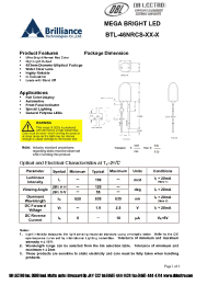 Datasheet BTL-46NRCS-O1-G manufacturer DB Lectro