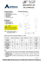 Datasheet BTL-51AMC-A2-T manufacturer DB Lectro