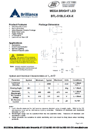 Datasheet BTL-51BLC-B7-R manufacturer DB Lectro