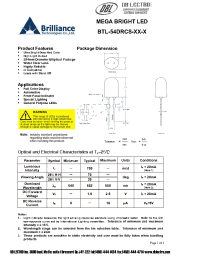 Datasheet BTL-54DRCS-R4-L manufacturer DB Lectro