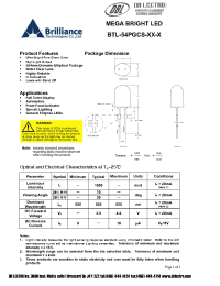 Datasheet BTL-54PGCS-G7-O manufacturer DB Lectro