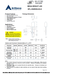 Datasheet BTL-55NRDS-O1-J manufacturer DB Lectro
