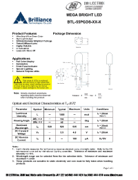 Datasheet BTL-55PGDS-G8-P manufacturer DB Lectro