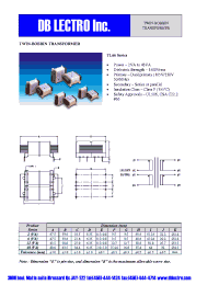 Datasheet TL66-2F-16 manufacturer DB Lectro