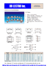 Datasheet TL77-2F-10 manufacturer DB Lectro