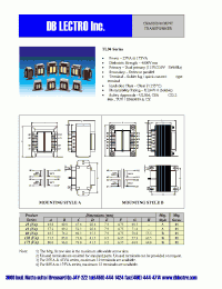 Datasheet TL94-025-016 manufacturer DB Lectro