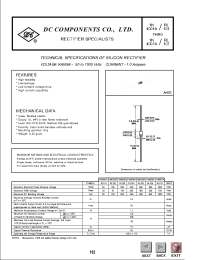 Datasheet 1N4005A manufacturer DCCOM