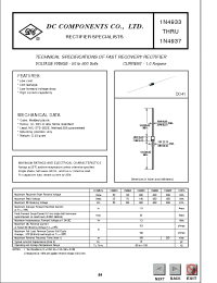 Datasheet 1N4937 manufacturer DCCOM