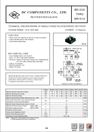 Datasheet BR1505 manufacturer DCCOM
