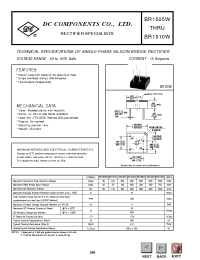 Datasheet BR1505W manufacturer DCCOM