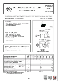 Datasheet BR251W manufacturer DCCOM