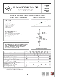 Datasheet FR204 manufacturer DCCOM