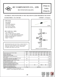 Datasheet FR302G manufacturer DCCOM