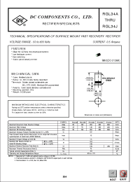 Datasheet RGL34J manufacturer DCCOM