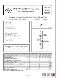 Datasheet RL206G manufacturer DCCOM