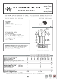 Datasheet RS602 manufacturer DCCOM