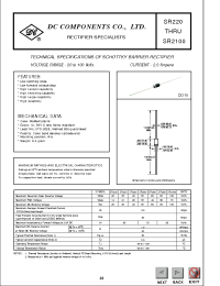 Datasheet SR220 manufacturer DCCOM