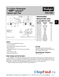 Datasheet 515-1001 manufacturer Dialight
