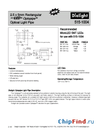 Datasheet 515-1004 manufacturer Dialight