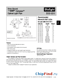 Datasheet 515-1011 manufacturer Dialight