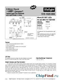 Datasheet 515-1020-806 manufacturer Dialight