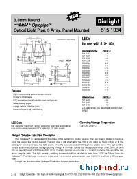 Datasheet 515-1034 manufacturer Dialight