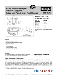 Datasheet 515-1043 manufacturer Dialight