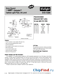 Datasheet 515-1094 manufacturer Dialight