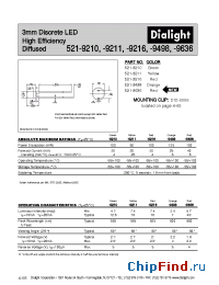 Datasheet 521-9211 manufacturer Dialight
