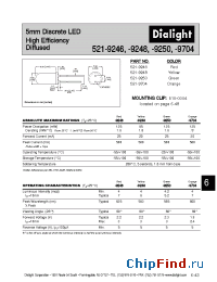 Datasheet 521-9246 manufacturer Dialight