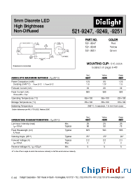 Datasheet 521-9251 manufacturer Dialight