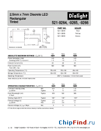 Datasheet 521-9265 manufacturer Dialight