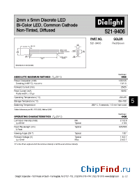 Datasheet 521-9406 manufacturer Dialight