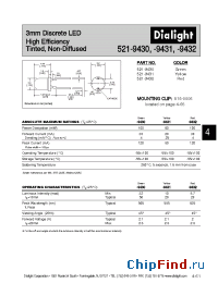 Datasheet 521-9430 manufacturer Dialight