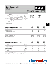 Datasheet 521-9630 manufacturer Dialight