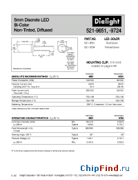 Datasheet 521-9651 manufacturer Dialight