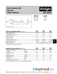 Datasheet 521-9706 manufacturer Dialight