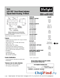Datasheet 550-0205-003 manufacturer Dialight